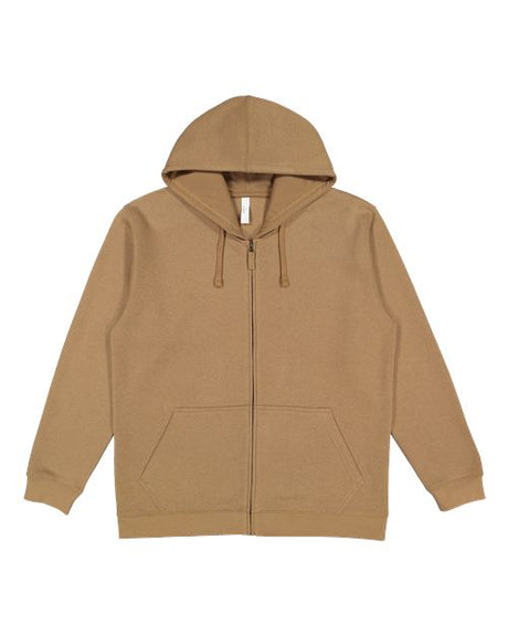 LAT Unisex Full-Zip Fleece Hoodie Sweatshirt