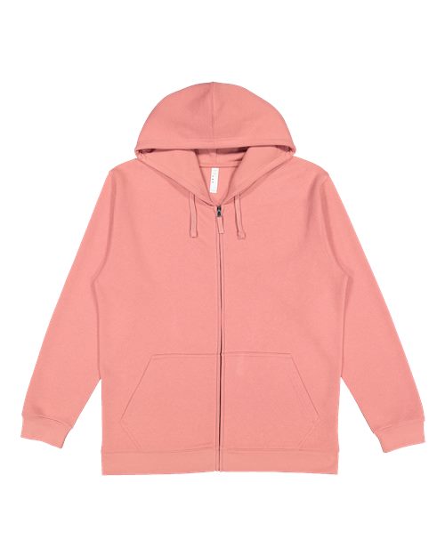 LAT Unisex Full-Zip Fleece Hoodie Sweatshirt