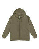 LAT Unisex Full-Zip Fleece Hoodie Sweatshirt