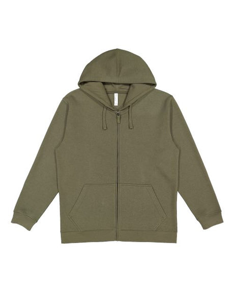 LAT Unisex Full-Zip Fleece Hoodie Sweatshirt