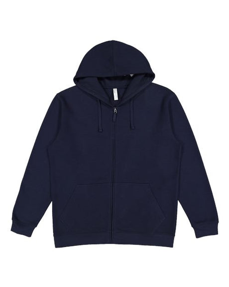 LAT Unisex Full-Zip Fleece Hoodie Sweatshirt