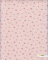 Ditsy Floral Pointelle Rib Knit Fabric Blush