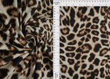 Animal Print Brushed DTY Knit Fabric
