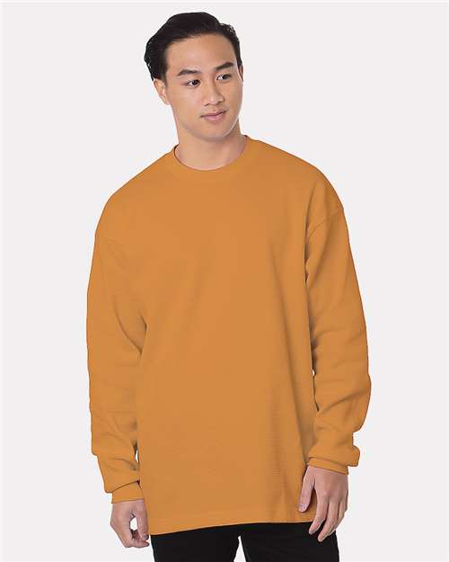 Bayside Men's USA-Made Heavyweight Waffle Knit Thermal