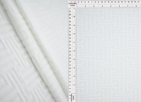 Jacquard Knit Geometric Towel Fabric