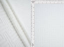 1 yarda de tela jacquard con toalla geométrica, mezcla elástica de poliéster y spandex, ancho 58/59 pulgadas