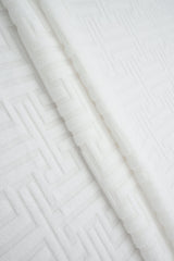 Jacquard Knit Geometric Towel Fabric