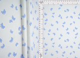 Bow Print Rib Knit Fabric