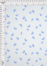 Bow Print Rib Knit Fabric