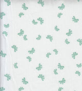Bow Print Rib Knit Fabric