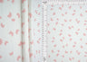 1 Yard Bow Print 2x2 Rib Knit Fabric Cotton Feel Stretch Polyester Spandex 58 Inch for Apparel