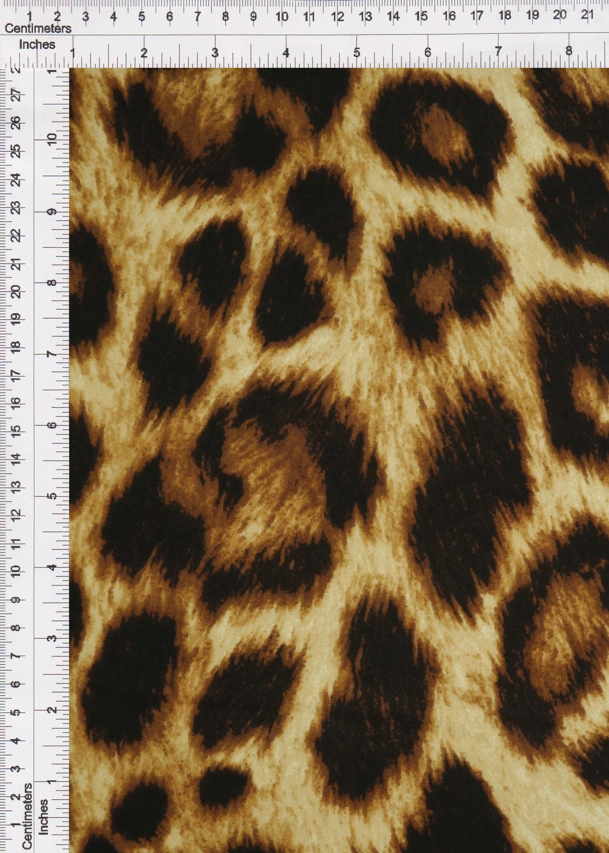 Animal Print DTY Knit Fabric Brown