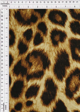 Animal Print DTY Knit Fabric Brown
