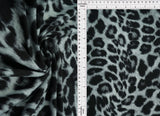 1 Yard DTY Brushed Animal Print Knit Fabric, 58/60? Wide Polyester Spandex Blend