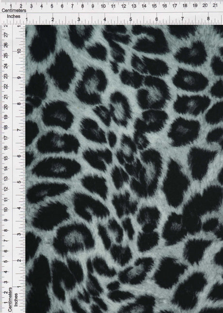 1 Yard DTY Brushed Animal Print Knit Fabric, 58/60? Wide Polyester Spandex Blend