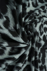 1 Yard DTY Brushed Animal Print Knit Fabric, 58/60? Wide Polyester Spandex Blend