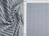 Triple Stripe Poplin Woven Fabric Poly Rayon Blend, 57/58" Wide