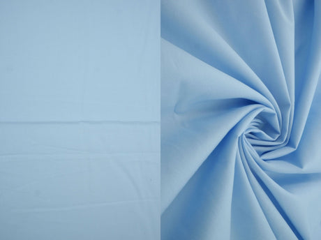 1 Yard Stretch Cotton Poplin Solid Woven Fabric Soft Durable Natural 57/58" Width
