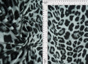Animal Print Brushed DTY Knit Silver