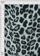 Animal Print Brushed DTY Knit Silver