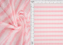 1 yarda de tela jacquard con rayas burbuja, mezcla elástica de poliéster y spandex, ancho 54/55 pulgadas