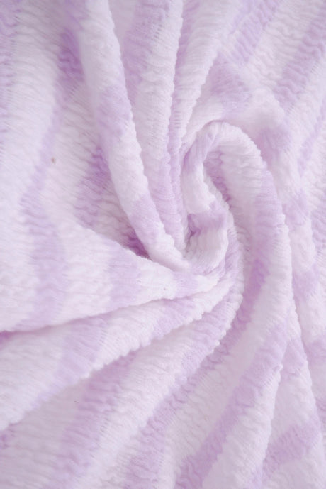 1 Yard Bubble Jacquard Stripe Fabric Stretch Polyester Spandex 54/55 Inches Wide