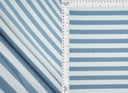 1 Yard 2x2 Cool Cotton Stripe Fleece Rib Knit Fabric, 50/52'' Wide Polyester Spandex Blend