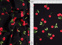 DTY Brushed Cherry Print Knit Fabric 58/60" Wide