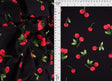 Cherry Print DTY Brushed Knit Fabric