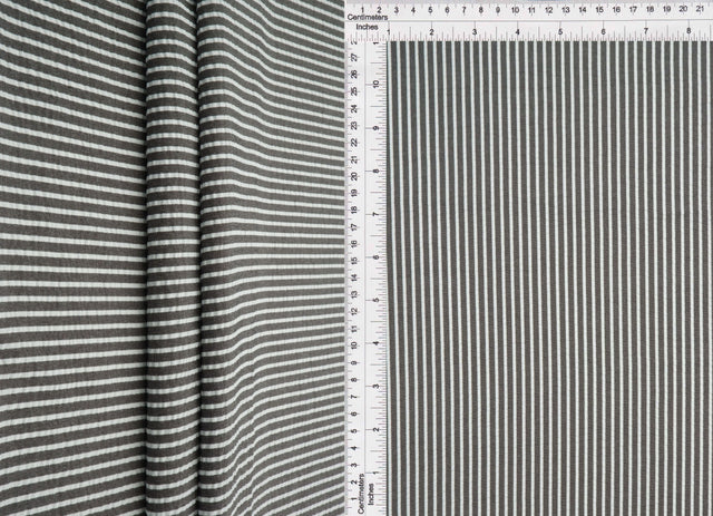Seersucker Stripe Woven Fabric