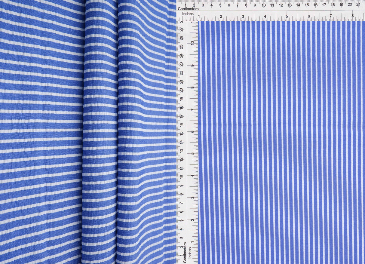 Seersucker Stripe Woven Fabric