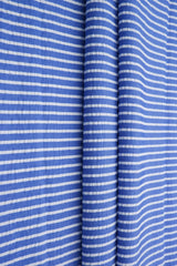 1 Yard Seersucker Stripe Fabric, 58/59? Wide Polyester Rayon Blend
