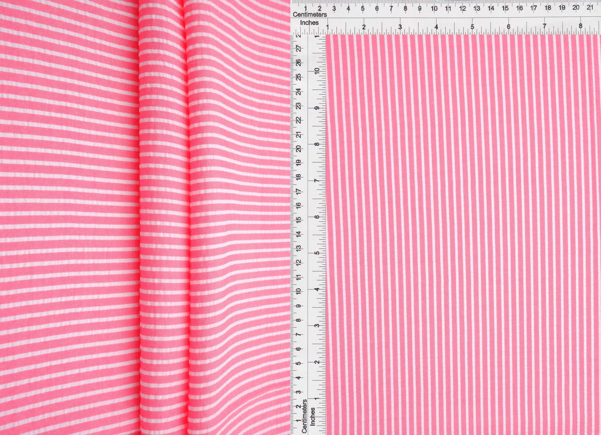 Seersucker Stripe Woven Fabric