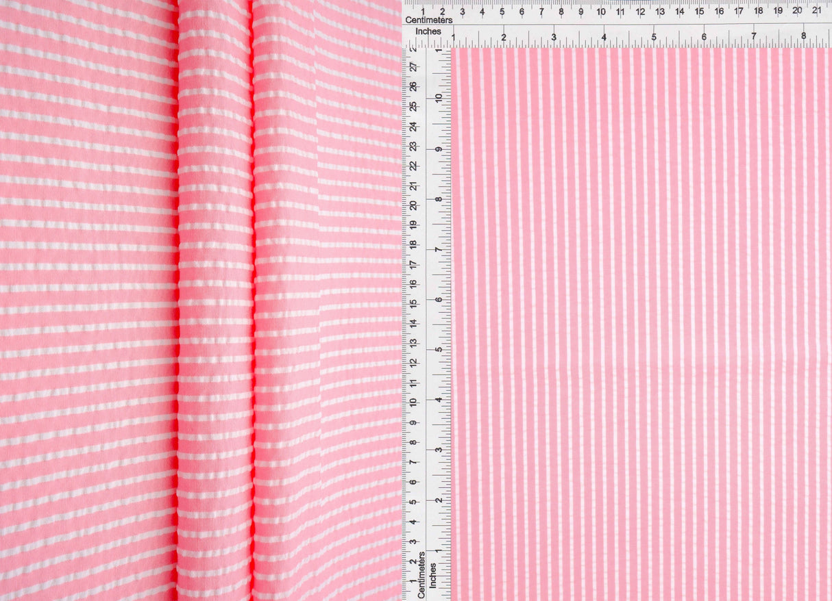Seersucker Stripe Woven Fabric