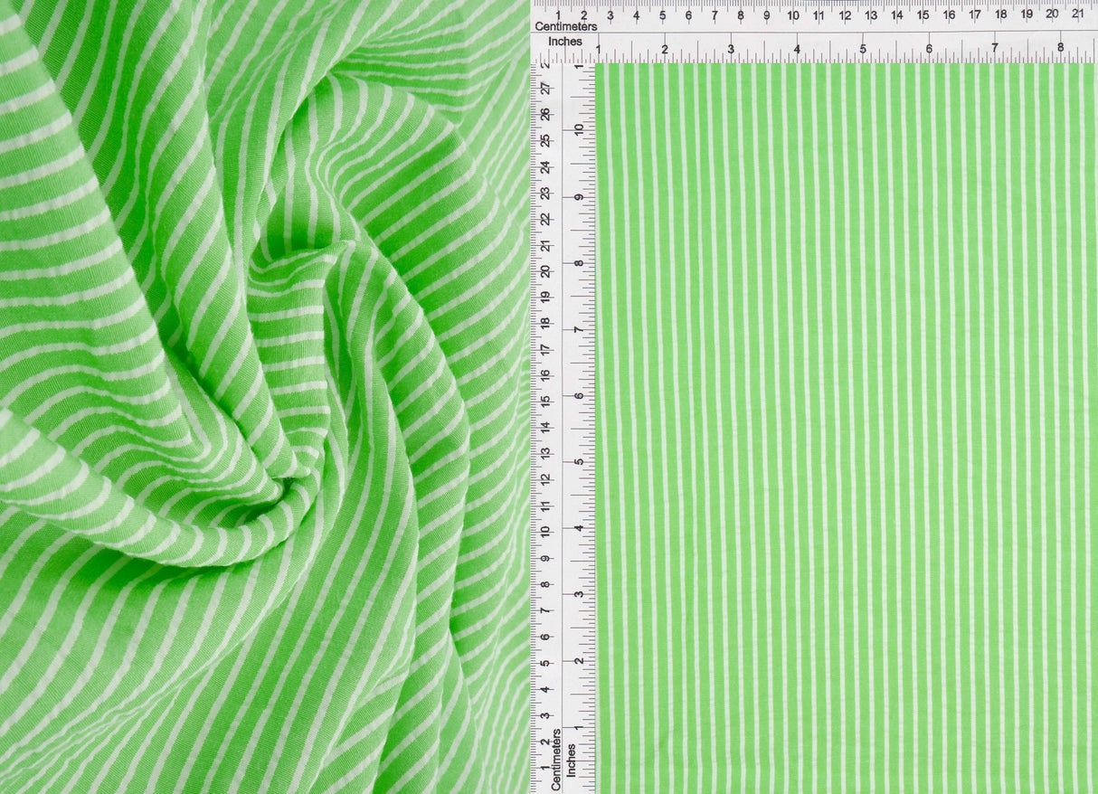 Seersucker Stripe Woven Fabric