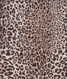 Leopard Print Ribbed Knit Fabric