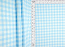 Gingham Print Rib Knit Fabric