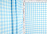 Gingham Print Rib Knit Fabric