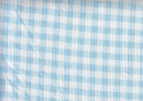 Gingham Print Rib Knit Fabric