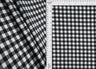 Gingham Print Rib Knit Fabric