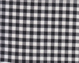 Gingham Print Rib Knit Fabric