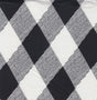 Checkered Brushed Knit Fabric Black