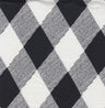Checkered Brushed Knit Fabric Black