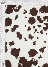 Cow Print Brushed DTY Knit Fabric