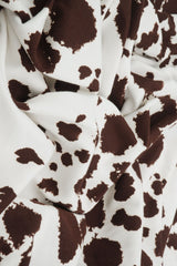 Cow Print Brushed DTY Knit Fabric