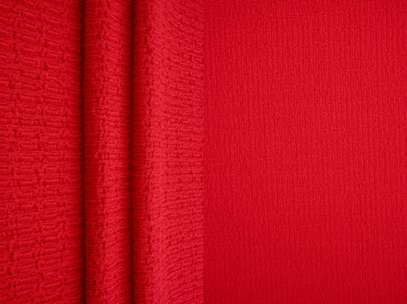 1 Yard Textured Bubble Jersey Crepe Knit Fabric 59 Inch Wide Soft Stretch Drapey Material for Stylish Tops & DIY Sewing