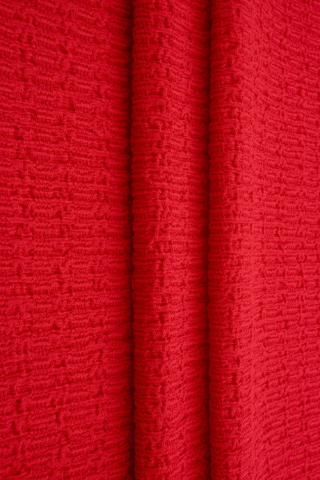 Bubble Jersey Crepe Solid Stretch Fabric