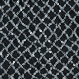 Fancy Sequined Netting - Off-White