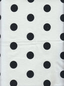 1 yarda de tela popelina stretch con estampado de puntos grandes, ancho 57/58'', mezcla de algodón y spandex