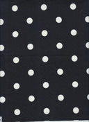 Tela de popelina elástica con estampado de puntos pequeños, algodón con spandex tejido, 57/58" de ancho